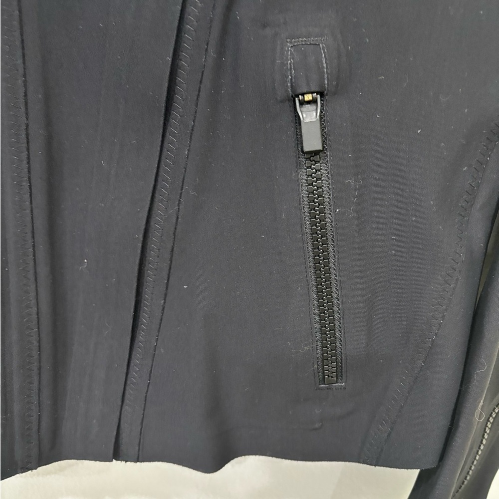 Athleta Stellar Double Front Zip Blazer Jacket Women’s Size Small - Picture 6 of 10
